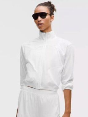 Lululemon Sleek Full-Zip Jacket White XL NEW